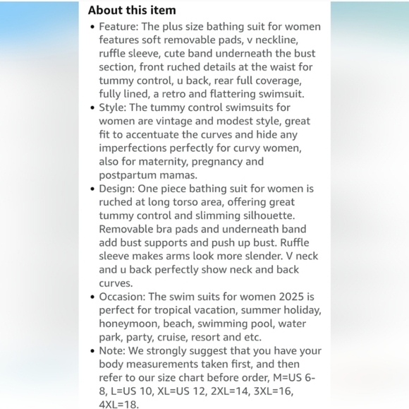 NWT Blooming Jelly Black swimsuit Size 3xl - Picture 5 of 9